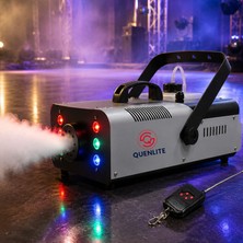 Quenlite QL-2000RGB Sis Makinası LED Işıklı 2000 Watt Uzaktan Kumandalı