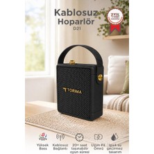 Torima Bluetooth Hoparlör Taşınabilir Tasarımlı Speaker D21 Siyah
