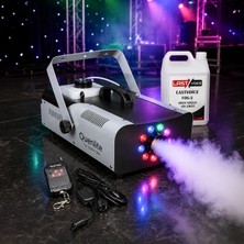 Quenlite QL-2200LK DMX RGB Sis Makinası 2200 Watt DMX Kontrollü LED Işıklı (5 Litre Likitli)