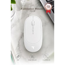 Torima Mouse Çift Modlu Sessiz Kablosuz Fare TM16 Beyaz