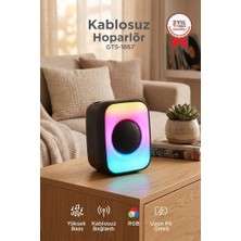 Torima Bluetooth Hoparlör Işıklı Taşınabilir Speaker GTS1867 Siyah