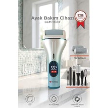 Torima Ayak Bakım Törpüsü Su Geçirmez Led Ekranlı Turbo Modlu Törpü BCM 1138T Beyaz