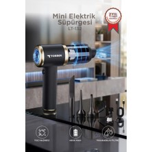 Torima Mini Şarjlı Araç Süpürgesi Çok Fonksiyonlu El Süpürgesi LT132 Siyah