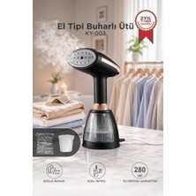 Torima Buharlı Ütü Kırışık Giderici Taşınabilir Dikey Seyehat Ütüsü 1500W KY003 Siyah