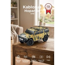 Torima Bluetooth Hoparlör Araba Tasarımlı USB TWS FM Destekli Speaker D48 Kamuflaj