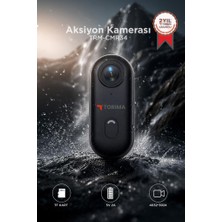 Torima Aksiyon Kamerası 1080 P Manyetik Giyilebilir Geniş Açılı Klips Tasarımlı Kamera CMR34 Siyah