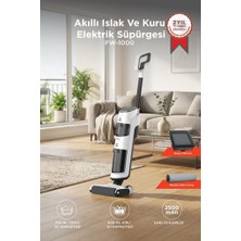 Torima Şarjlı Islak Kuru Dikey Süpürge Yüzey Temizleyici Mop FW1000 Beyaz