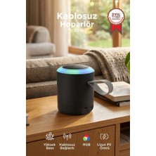 Torima D24 Siyah Taşınabilir Bluetooth Hoparlör 5W Güçlü Ses ve IPX4 Suya Dayanıklılık Özellikleriyle