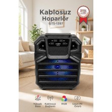 Torima Bluetooth Hoparlör Rgb Işıklı Parti Speaker GTS-1397 Siyah