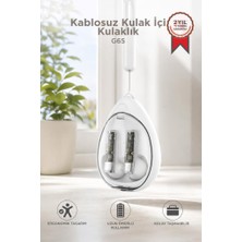 Torima Bluetooth Kulaklık Kulak İçi Stereo Kablosuz Kulaklık G65 Beyaz