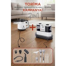 Torima Buharlı Temizleyici Halı ve Koltuk Yıkama Cam Zemin Mutfak Temizleme Buhar Makinesi CX002B+CB902A