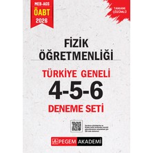 Pegem Akademi Yayıncılık 2026 MEB AGS ÖABT Fizik Öğretmenliği Tamamı Çözümlü Türkiye Genel