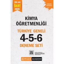 Pegem Akademi Yayıncılık 2026 MEB AGS ÖABT Kimya Öğretmenliği Tamamı Çözümlü Türkiye Genel