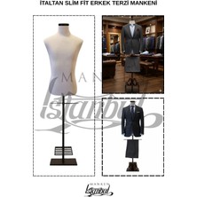 Manken İstanbul İtalyan Kalıp Slim Fit Erkek Terzi Mankeni Prova Mankeni Vitrin Mankeni