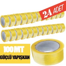 Techwill Şeffaf 45x100 Metre Koli Bandı 24 Adet (Tam Metraj)