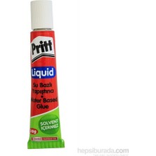Pritt Sıvı Yapıştırıcı 20 gr Tüp Solventsiz Tekli Su Bazlı Yapıştırıcı Renkli Kullanım İçin