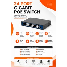 24 Port 10/100/1000MBPS 24+2 Gigabit Poe Switch  combo