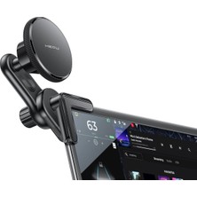 HEPU HP-A38 MagSafe Araç Tutucu – Güçlü Mıknatıs, 360° Dönebilen Başlık, Multimedya Ekranlara Uyumlu