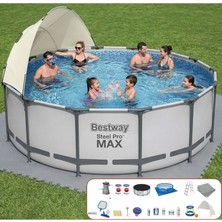 Bestway Yuvarlak Gölgelikli Prefabrik Full Havuz Seti 366X122CM 56420 BW562