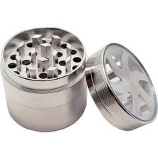 Falconetti Mini Boy 40 mm Silver Çelik Grinder Herbal Parçalayıcı 4 Parça ve Elekli Kullanım