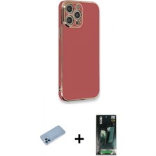 Marsilyan™- iPhone 12 Pro Kılıf Yankı Serisi - Şeffaf 360 Full Body Arka Koruyucu + Shine Kamera Lens Koruma Cam - Mı
