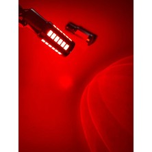 33 LED Tek Duy Çift Tırnak Pro LED Ampul Geri Vites, Sinyal, Stop Ampulü Tek Duy 93 Tip Kırmızı