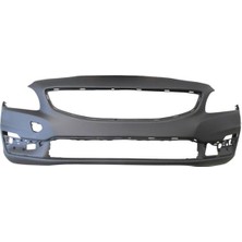 Bzt Volvo S60- 13/18; Ön Tampon Astarlı Siyah/far Yıkama Deliksiz (Tyg) 39826039