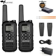 Valkyrie Pmr Baofeng 2’li El Telsizi Seti – Lisanssız Kullanım, 22 Kanal, LED Fenerli, Usb-C Şarj