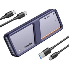 UGREEN 15976 CM642 USB4 M.2 NVMe SSD 40Gbps Harici M.2 Kutusu Alüminyum Alaşımlı Kasa