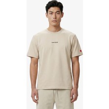 UNITED4 Regular Fit Erkek Krem T-Shirt.TAS
