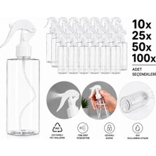 Özden Ambalaj 500ML Boş Sprey Fısfıs Şişe Şeffaf Pet Triger Başlıklı