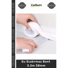 Carlburn Özel Üretim Mutfak Banyo Lavabo Kenar Koruyucu Küf Önleyici Sızdırmazlık Su Sızdırmaz Bant 3.2m 38MM