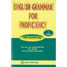 Hacettepe Taş Kitapçılık English Grammar For Proficiency With Answer Key 4. Baskı