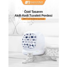 Ubpet C20 Uyumlu Kedi Tuvaleti Perdesi | Kum Dağılım Önleyici | Mıknatıslı Giriş, Premium Kumaş