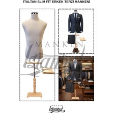 Italyan Kalıp Slim Fit Erkek Terzi Mankeni Prova Mankeni Vitrin Mankeni