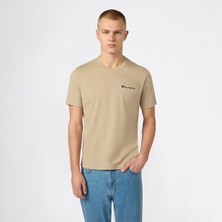 Champion Ss Regular Fit Erkek Bej T-SHIRT.MS041