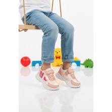 Ruffon Pudra Cırtlı Kız Çocuk Spor Ayakkabı