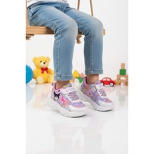 Ruffon Lila Cırtlı Kız Çocuk Spor Ayakkabı