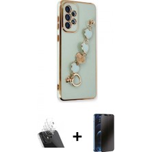 Pileli Store Pilelistore™ Galaxy A53 5g Kılıf Nova Işık Prime - Siyah 3D Antistatik Hayalet Cam Ekran Koruyucu + Kamera Lens Koruma Cam - Sf