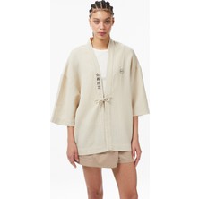 United4 Unıted4 Unisex Krem Kimono.tas