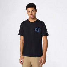 Champion Relaxed Fit Erkek Siyah T-SHIRT.KK001