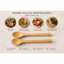 Magical Dreams Bambu Salata Servis Seti|ikili Servis Kaşığı