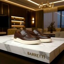 By Barretti Alkollü Deri Kahverengi Loafer