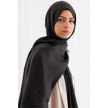 Mizalle Timeless Naia Siyah Pamuk Şal