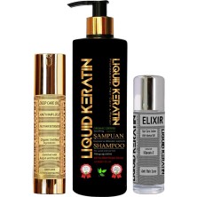 Liquid Keratin Yağlanan Saçlar Için Keratin Bakım Seti