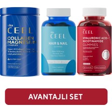 Vita Ceel 3'lü Magnezyum Complex, Çiğnenebilir Formda Cilt ve Saç Vitamini Seti