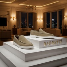 By Barretti Bs Açık Kahverengi Düz Süet Loafer