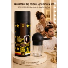 Nano Absolute Aplikatörlü Saç Dolgunlaştırıcı Set ORTA TON KAHVERENGİ| 50gr Topik Fiber Tozu & Profesyonel Pompa 721500