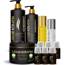 Liquid Keratin Saç Botoksu Plus - Yanmış Yıpranmış Saçlara Kökten Uca Keratin Bakım Seti