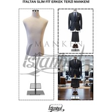 Italyan Kalıp Slim Fit Erkek Terzi Mankeni Prova Mankeni Vitrin Mankeni